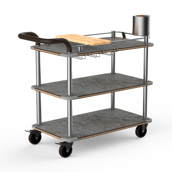 Mixology Cart L 41.5" W 21.0" Rollin