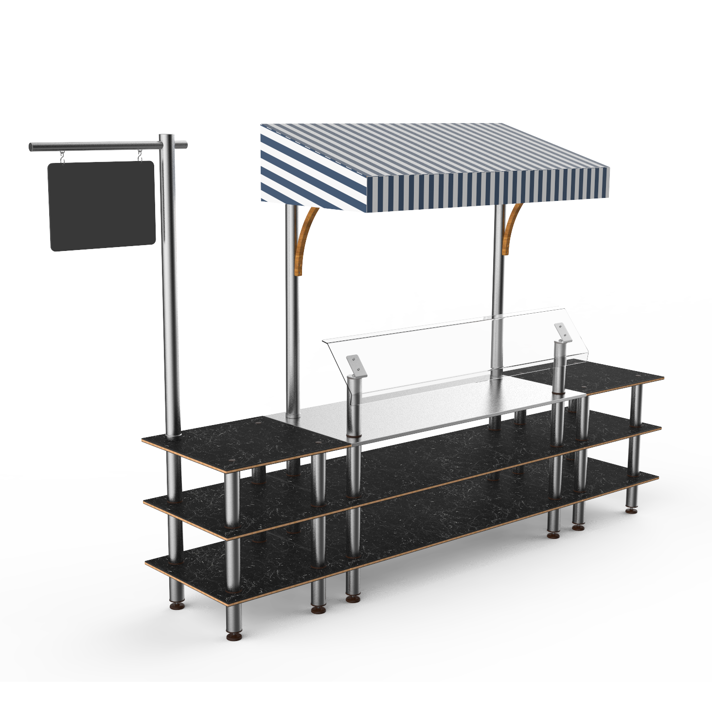 Classic Canopy Station L 130.0" W 33.0" Modular