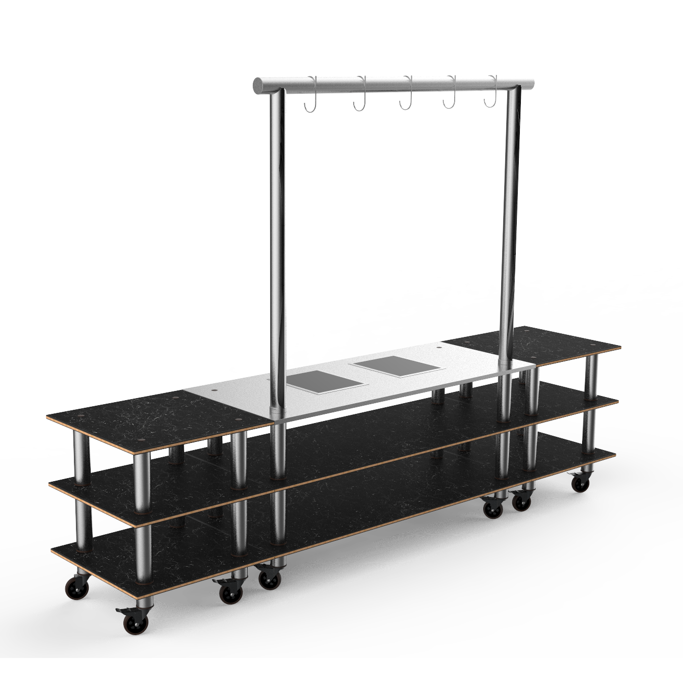 Large Arch Induction Station L 130.0" W 29.5" Modular