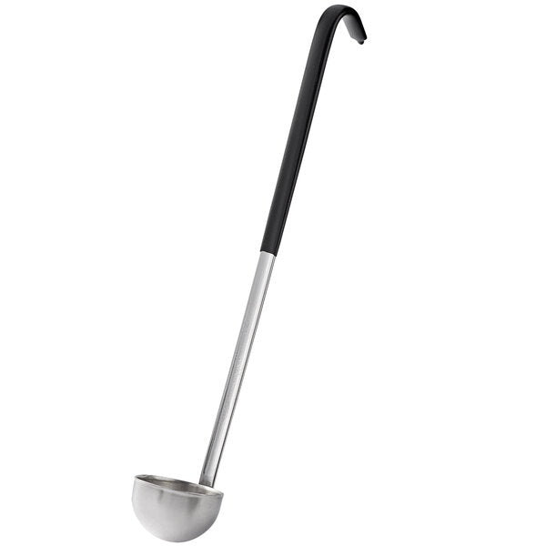 1 oz. Two-Piece Stainless Steel Ladle with Kool-Touch® Handle, Black