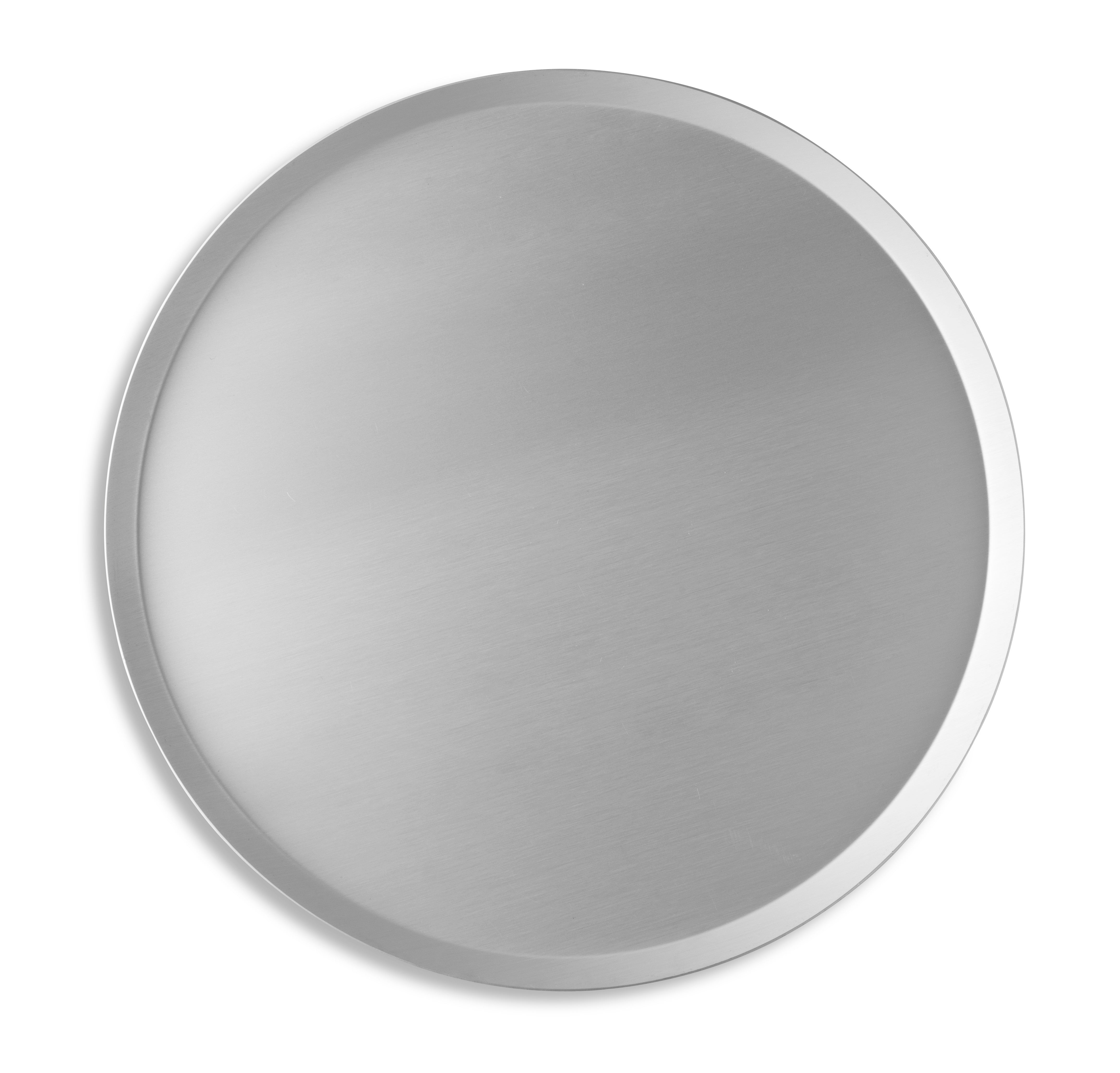 15" Solid Press-Cut Pizza Pan with Clear Coat Anodized Finish
