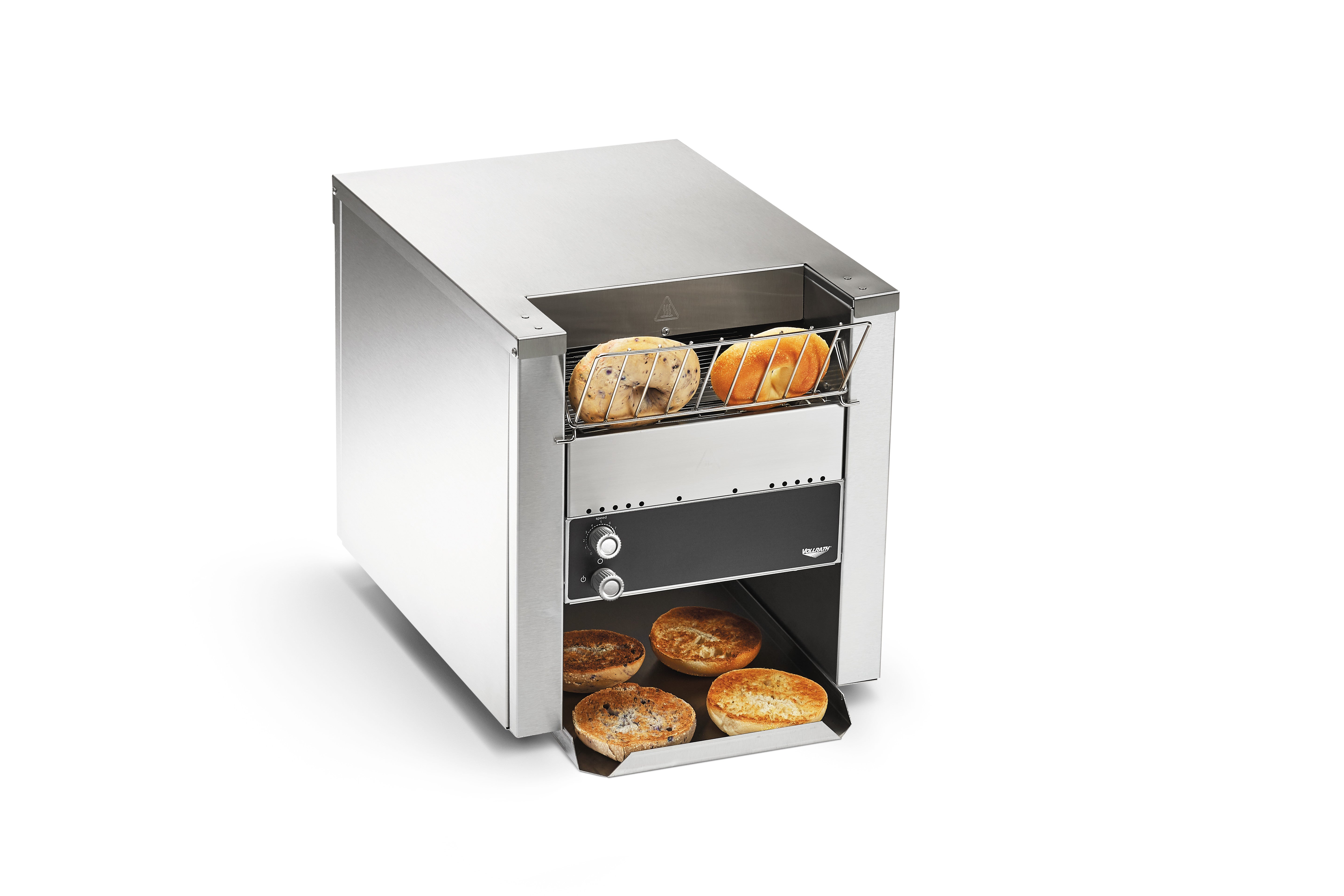 240 volt 3200 watts JT2B bun or bagel conveyor toaster for 1,200 slices or bun halves per hour