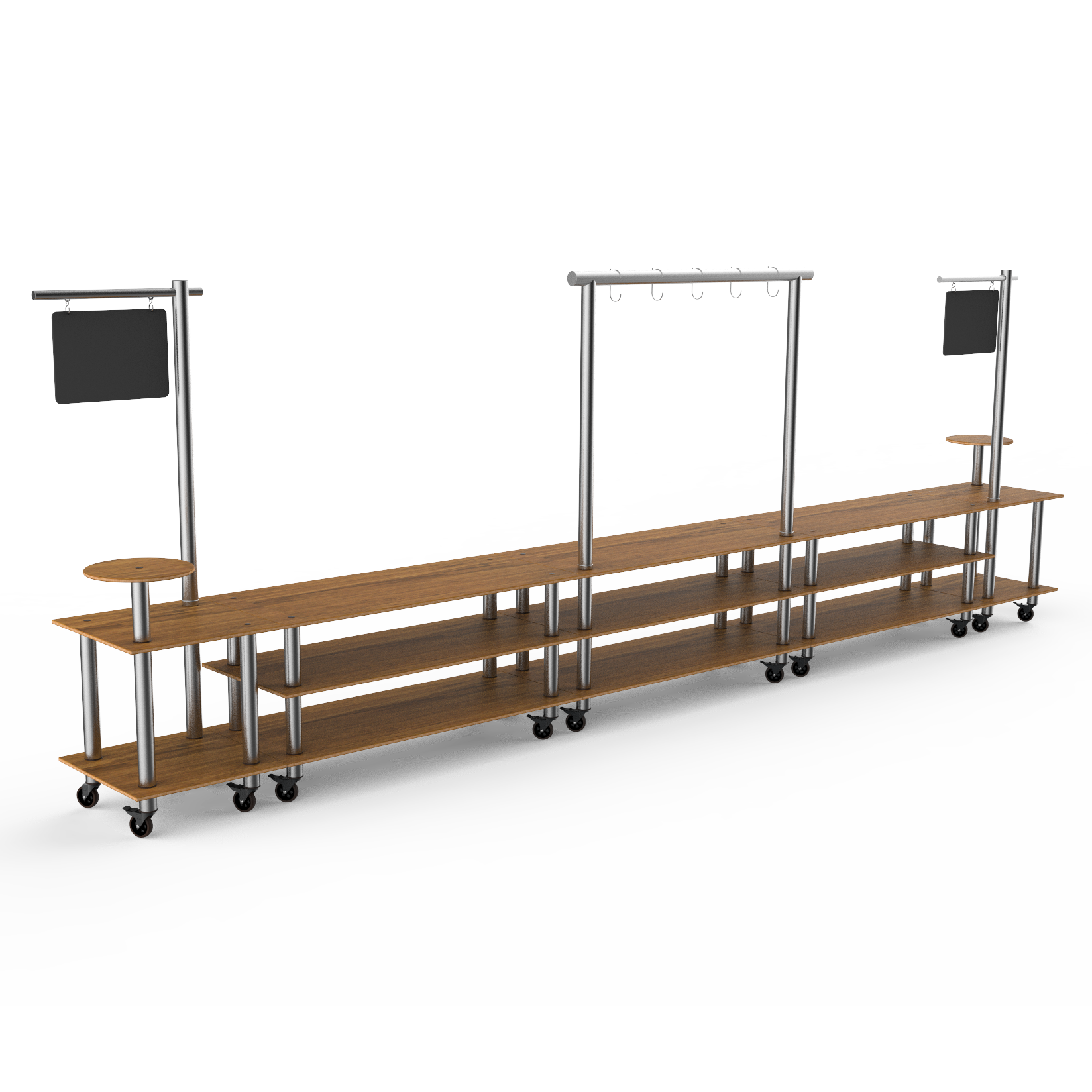Taco Bar Station L 558.5" W 38.0" Modular