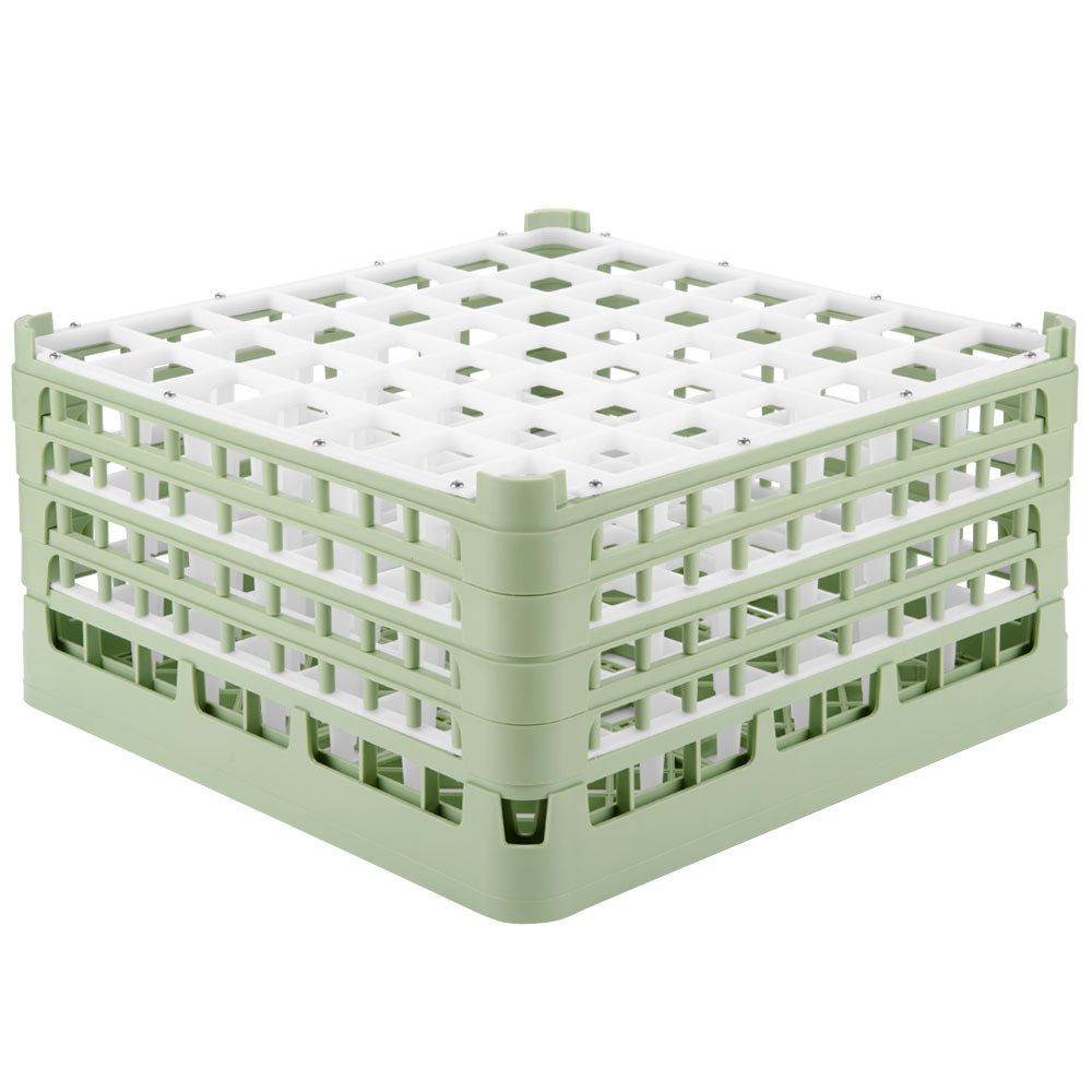 49-compartment XX-tall Signature full-size compartment rack in Light Green and top extender in Light Green