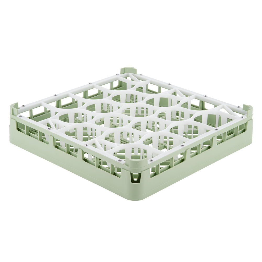 Signature Lemon Drop™ 20 compartment rack with short height in Light Green