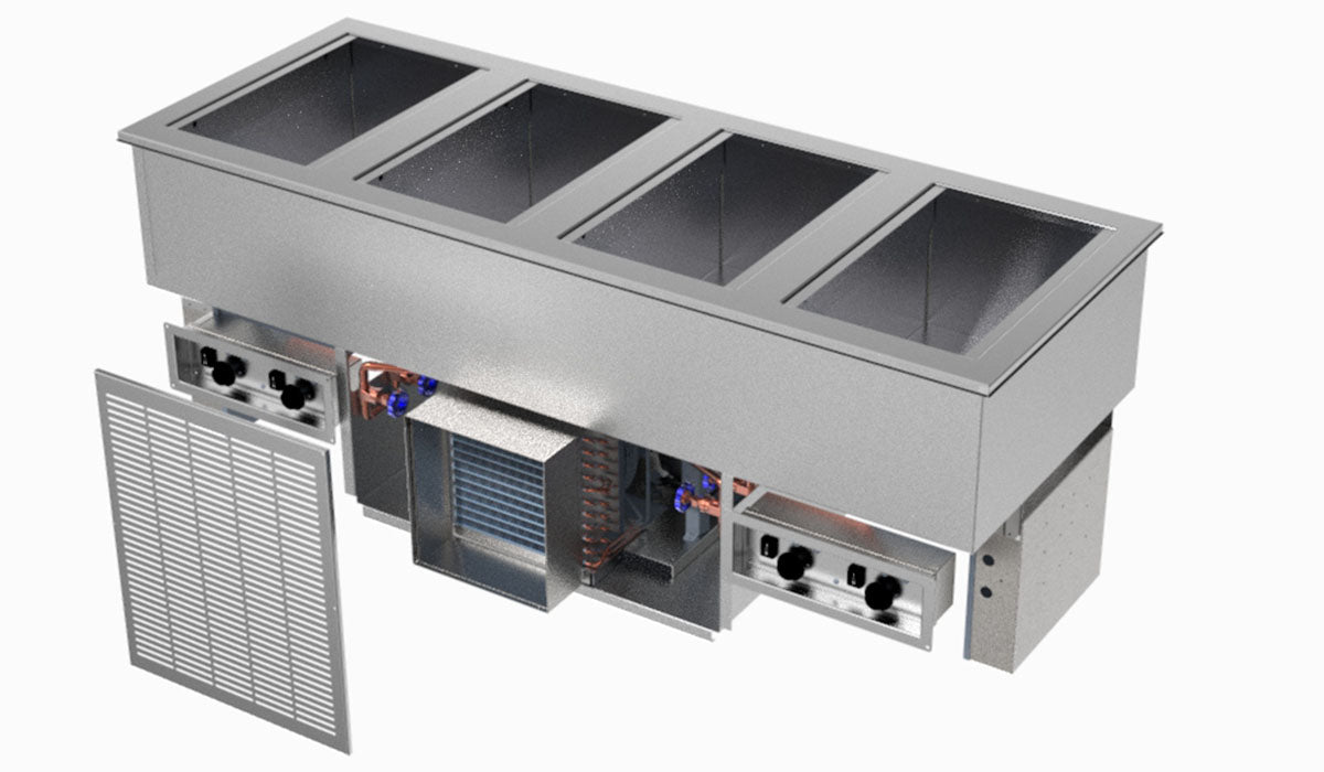FlexiWell 33" 2-Pan Drop-In Hot/Cold/Freeze Food Well