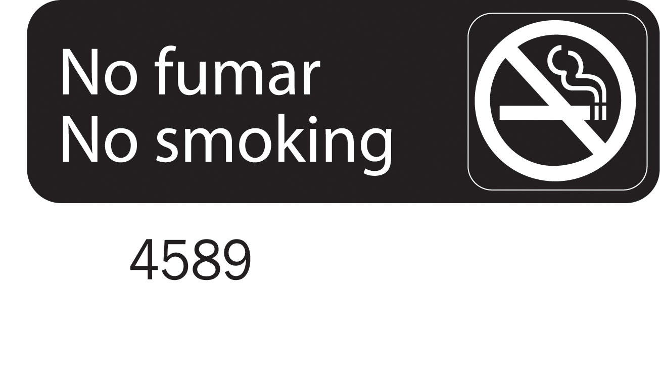 Foreign Language Symbol Signs - No Fumar/No Smoking