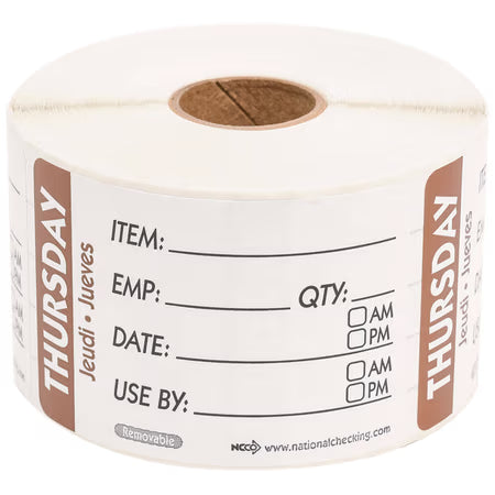 Daydot, 3" x 2", Thursday