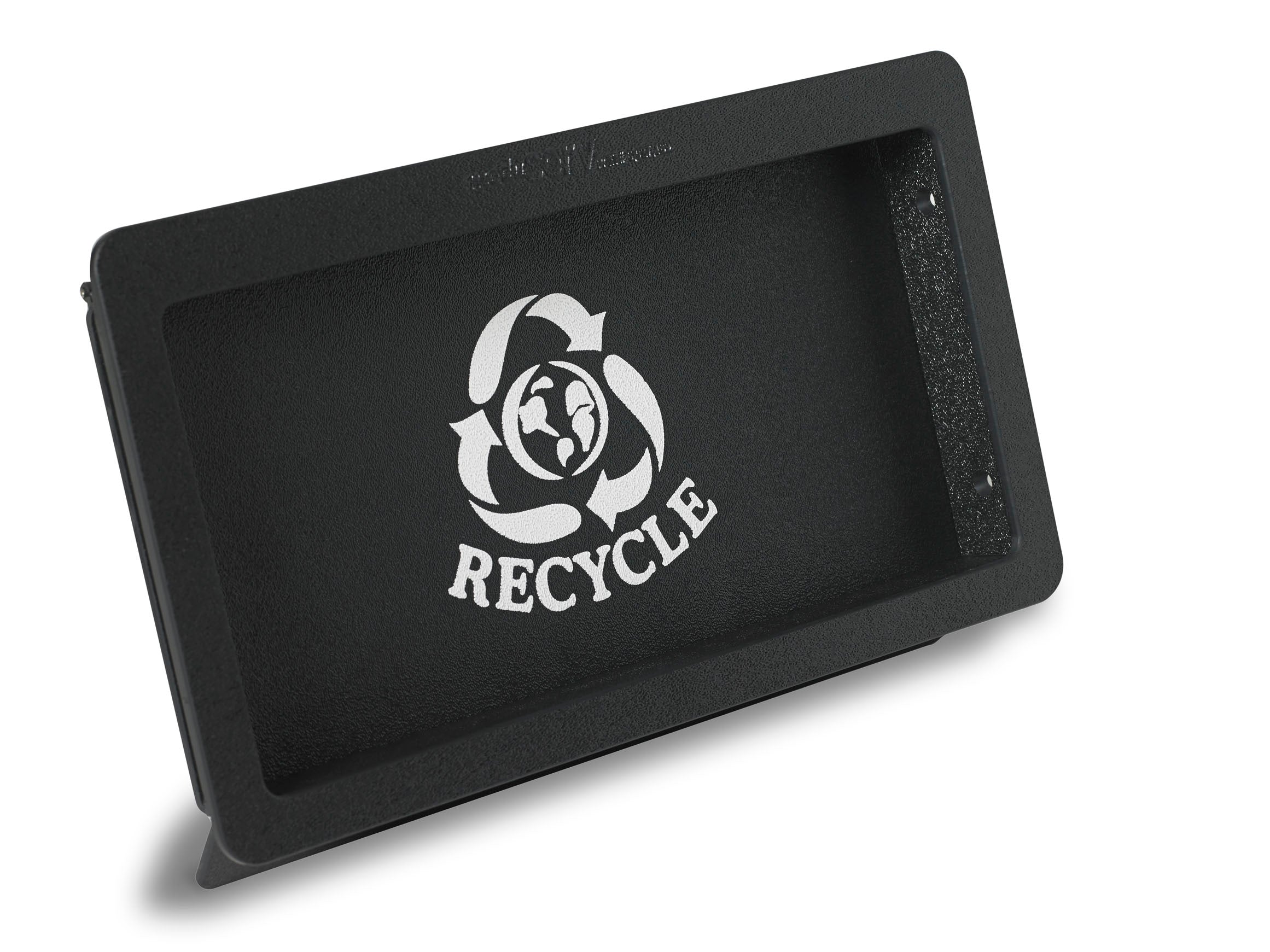 Flush Mount Trash Receptacle Door with Recycled Logo, Large