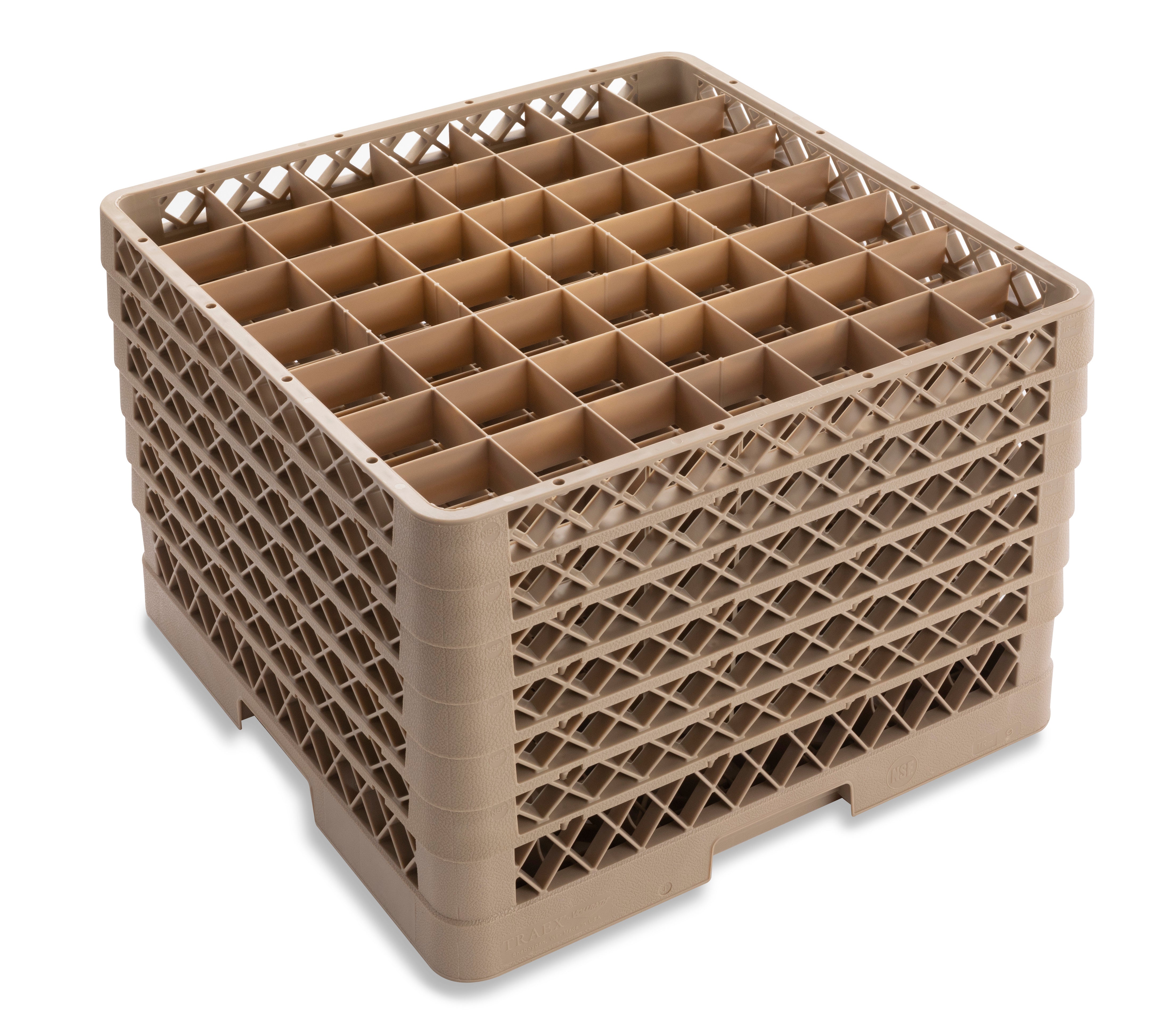 Traex® full-size square 49 compartment rack