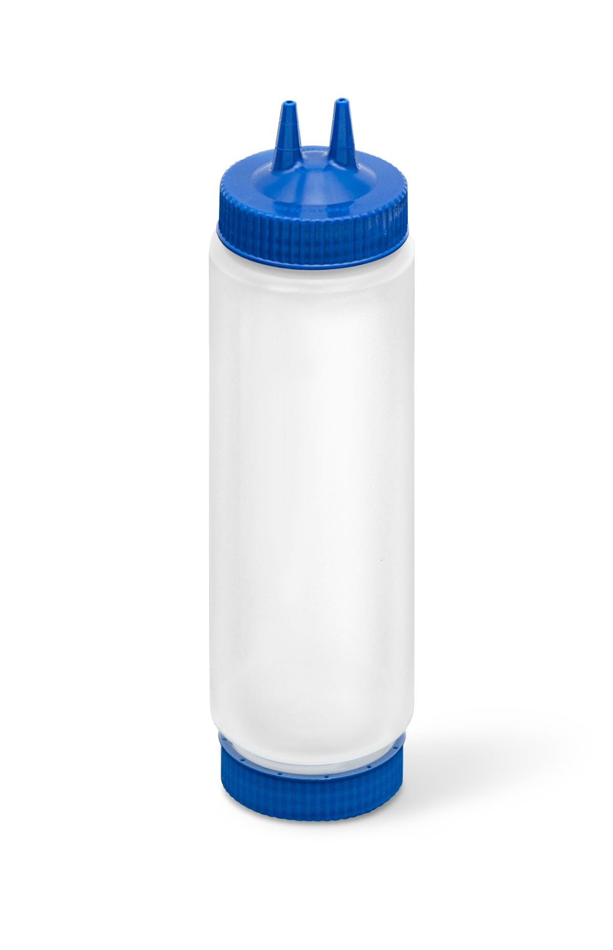 24 oz. Traex® Fifo Clear Squeeze Dispenser with Blue Twin Tip™ and Base Cap