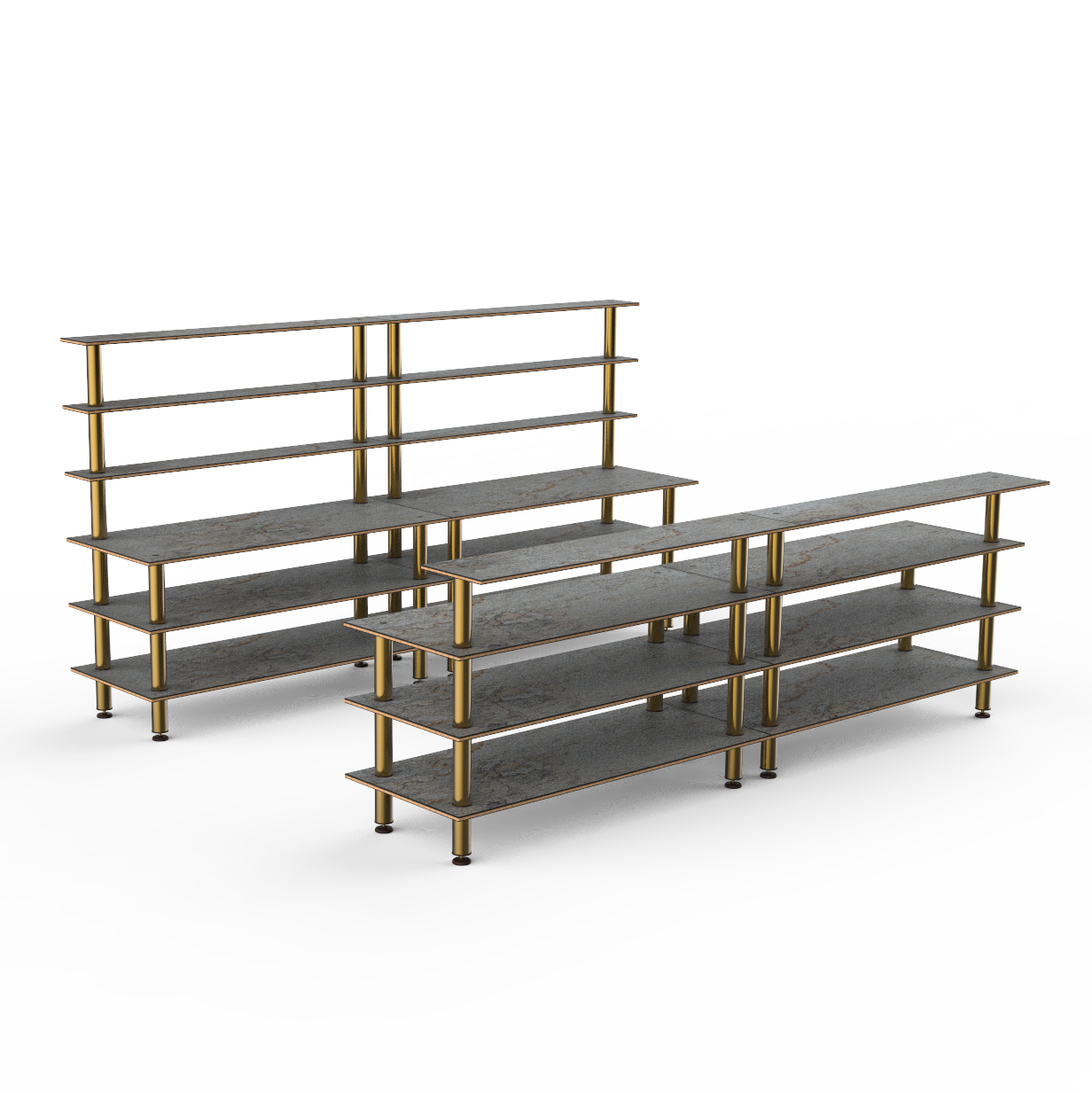 Double Bar Station L 141.75" W 34.5" Modular