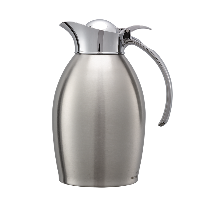 Vacuum-Insulated Carafe, 1-Liter, Dark Wood