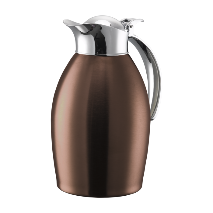 Vacuum-Insulated Carafe with Flip-Top Lid, 1-Liter, Gold