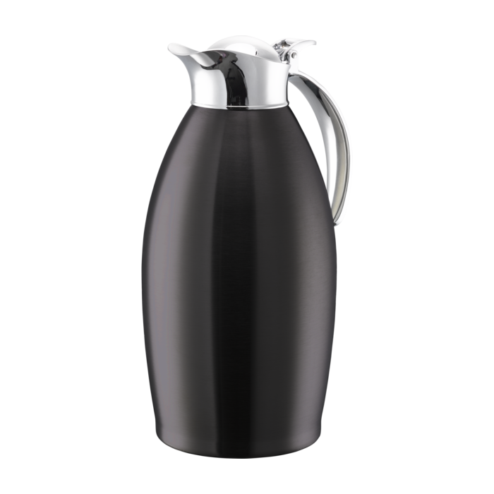 Vacuum-Insulated Carafe with Flip-Top Lid, 1.5 L, Black