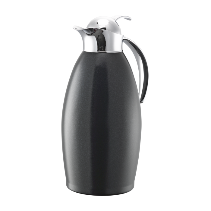 Vacuum-Insulated Carafe with Push-Button Lid, 1.5 L, Radiant Black
