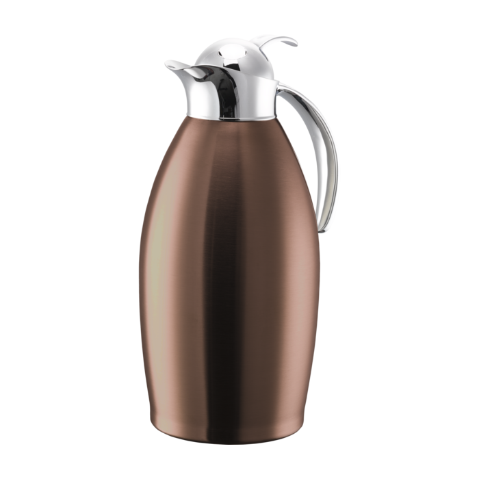 Vacuum-Insulated Carafe with Push-Button Lid, 1.5 L, Gold