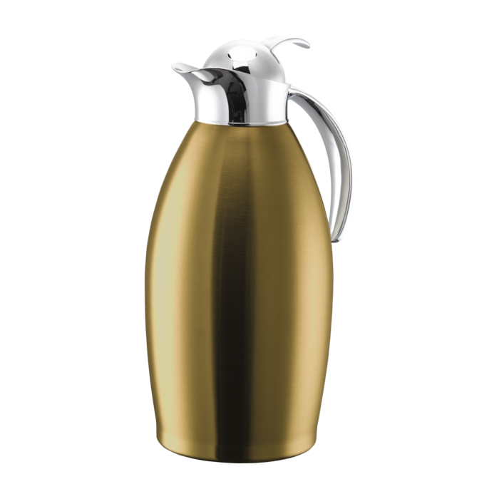 Vacuum-Insulated Carafe with Push-Button Lid, 1.5 L, Vintage Gold