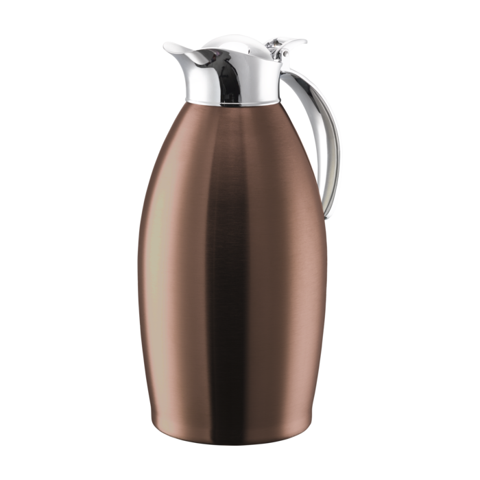 Vacuum-Insulated Carafe with Flip-Top Lid, 1.5 L, Gold