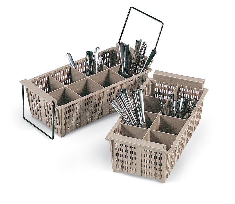 8-Compartment Traex® Flatware Basket, Beige