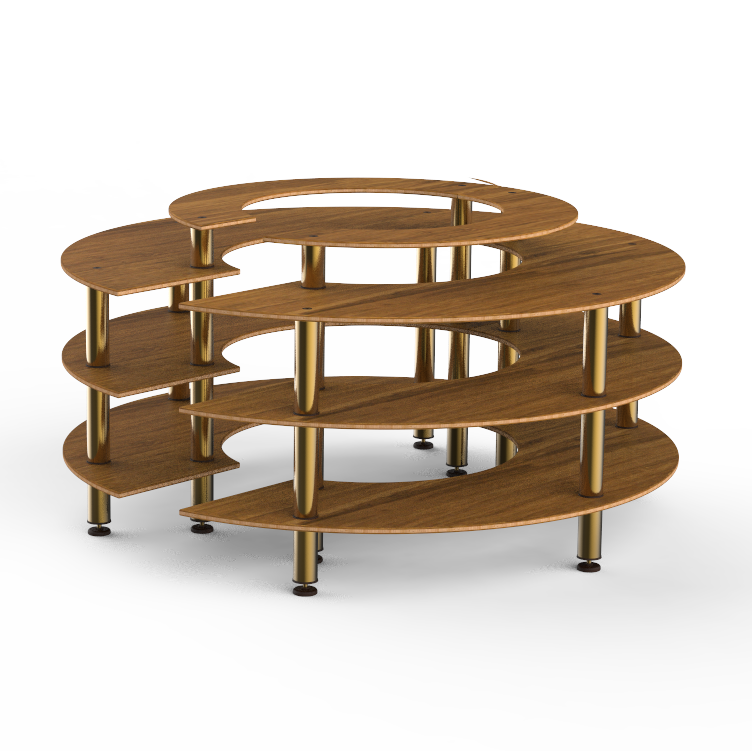Round Market Station L 81.5" W 81.5" Modular