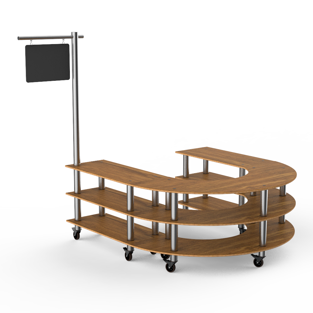 U Shape Station L 88.0" W 81.5" Modular