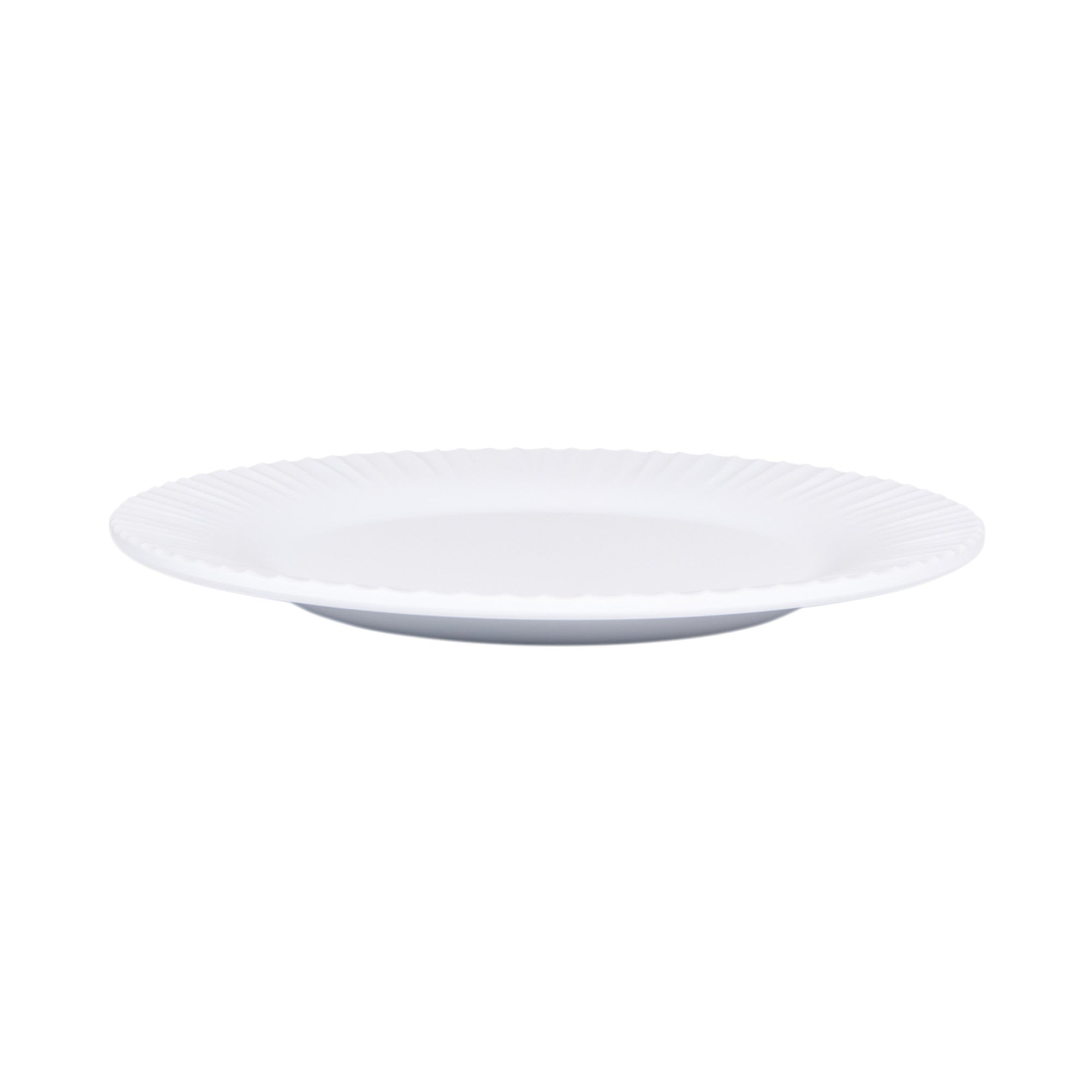 Riva Maris 8" Wide Rim Melamine Plate, White
