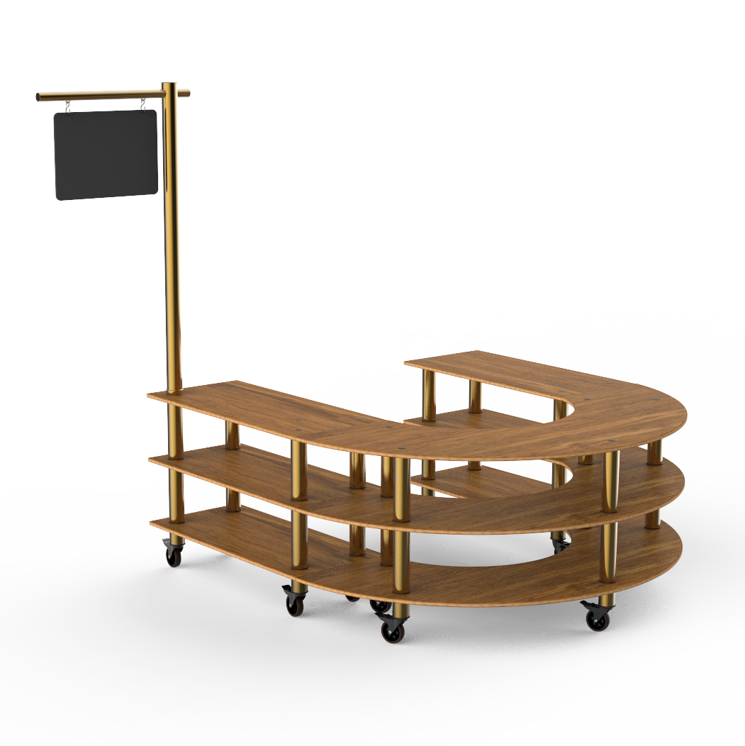 U Shape Station L 88.0" W 81.5" Modular