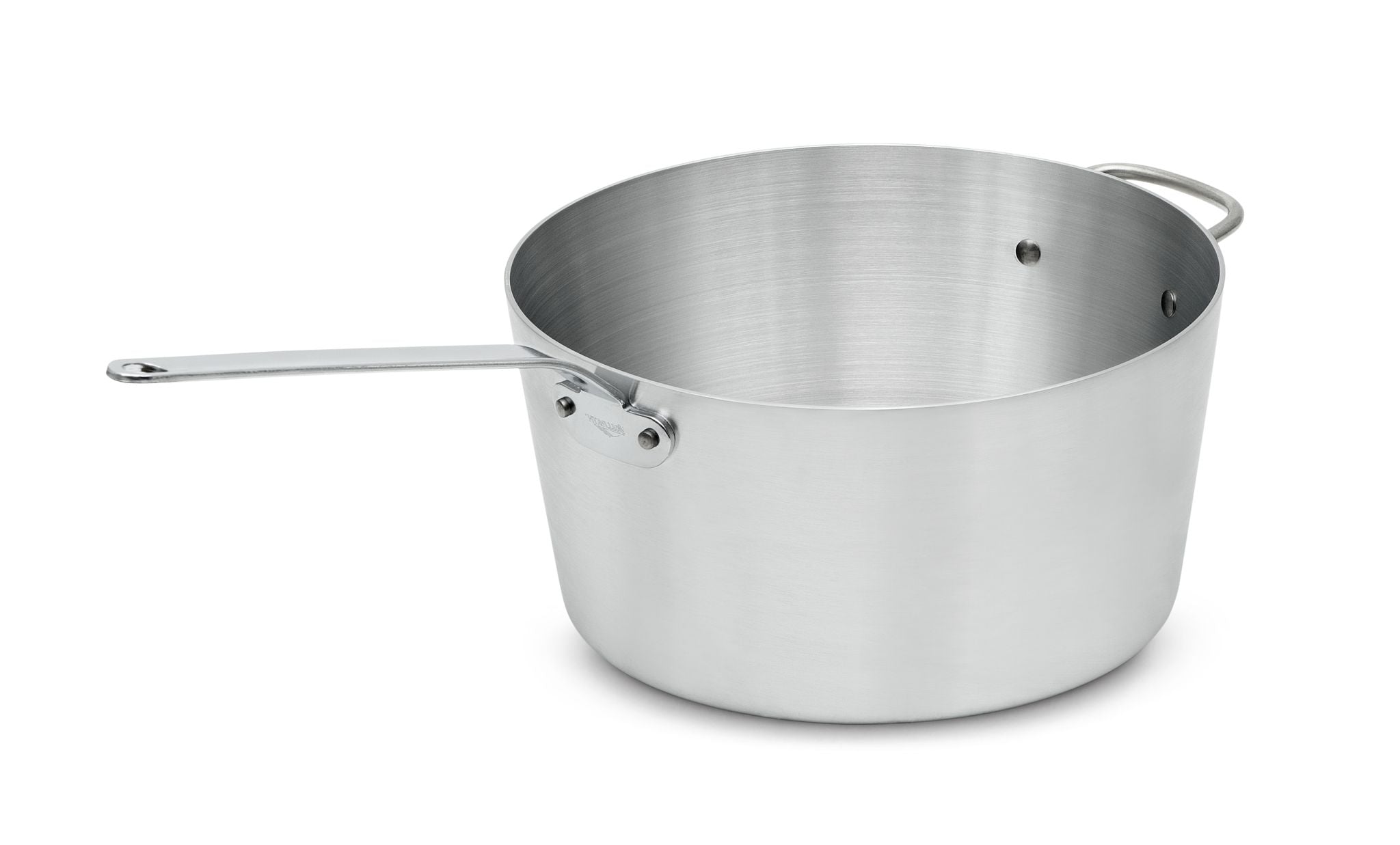 10-Quart Wear-Ever® Tapered Aluminum Saucepan with Natural Finish and Plated Handle