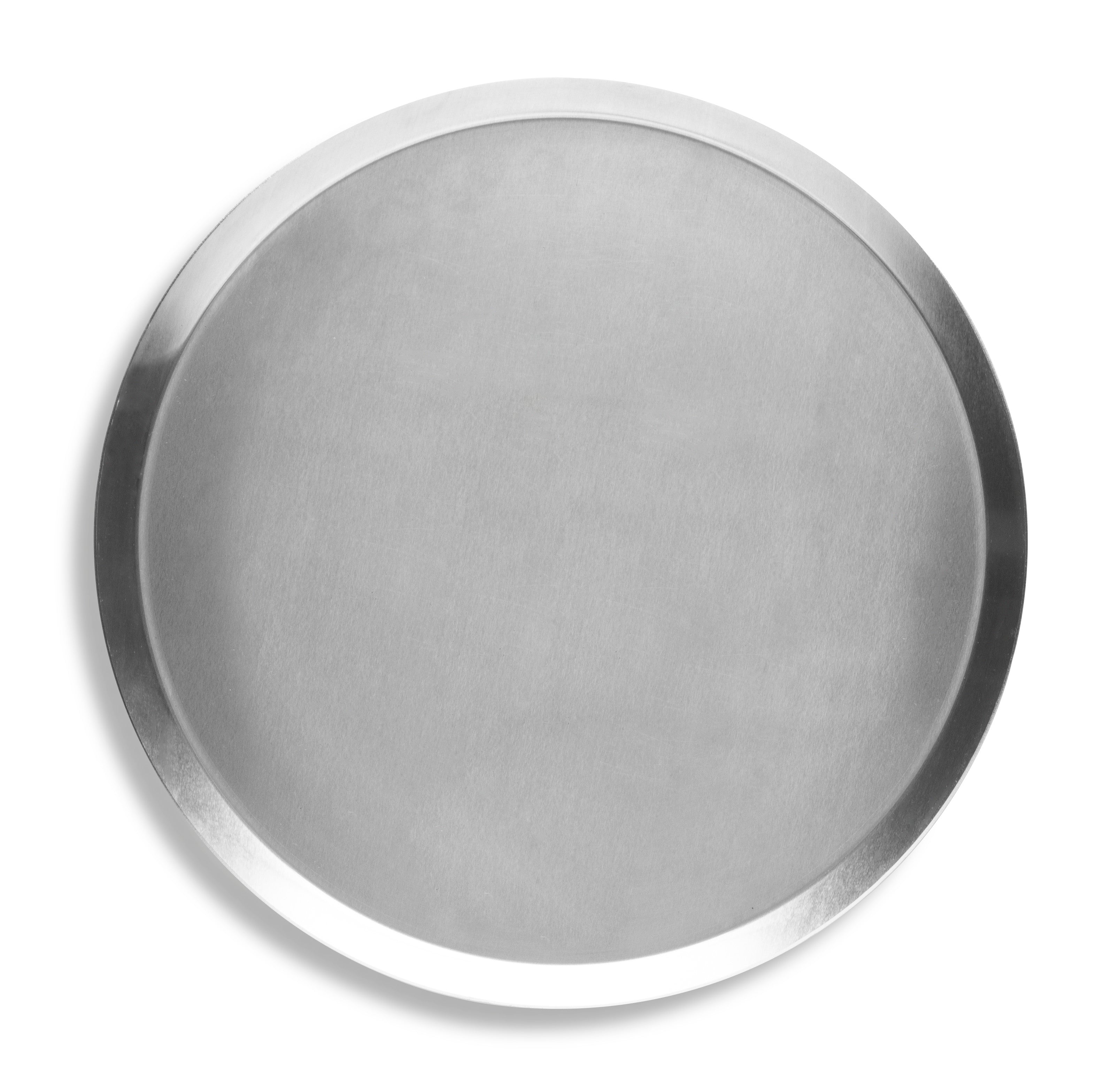 7" Solid Press-Cut Pizza Pan in Natural Finish