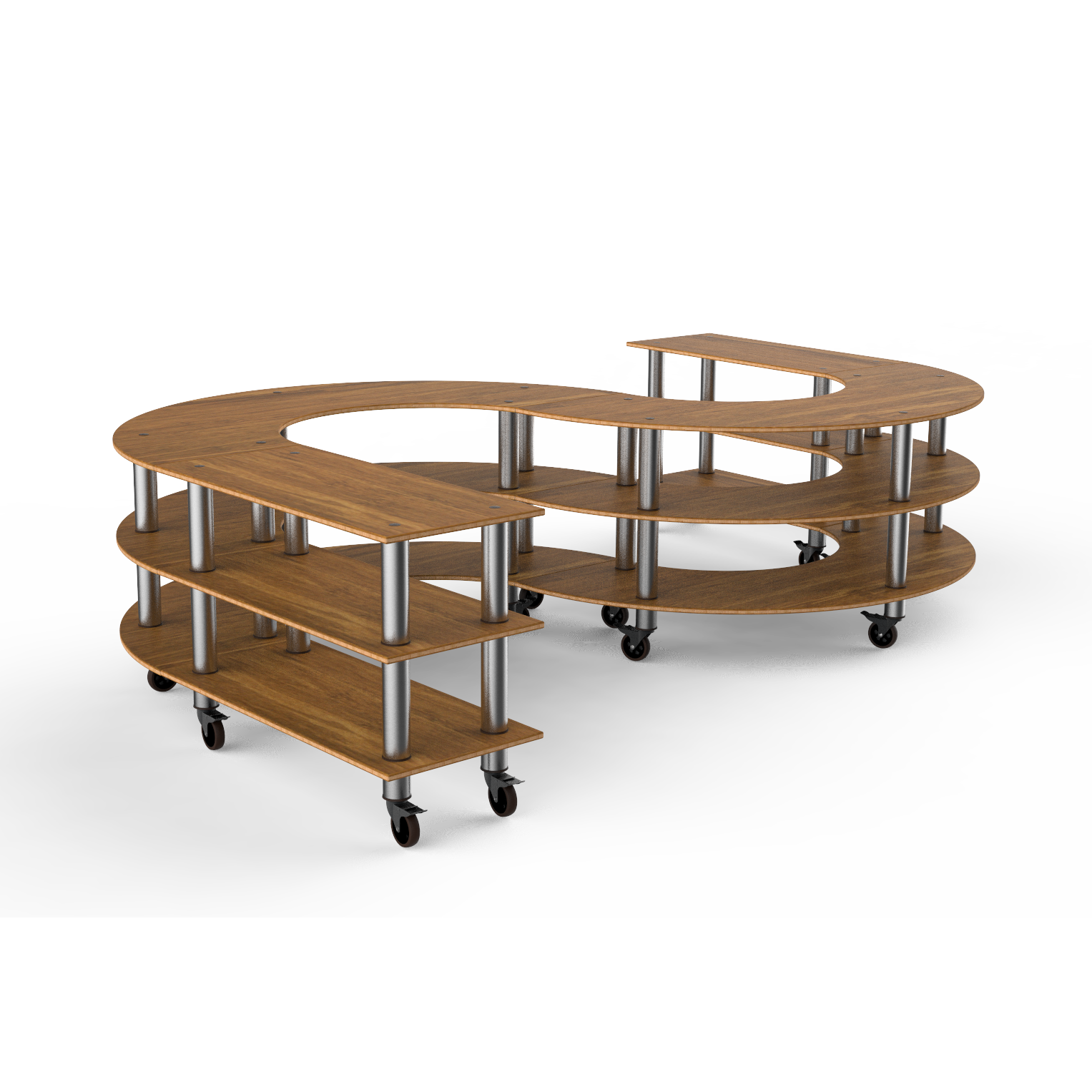 Large S Buffet Station L 141.0" W 88.0" Modular