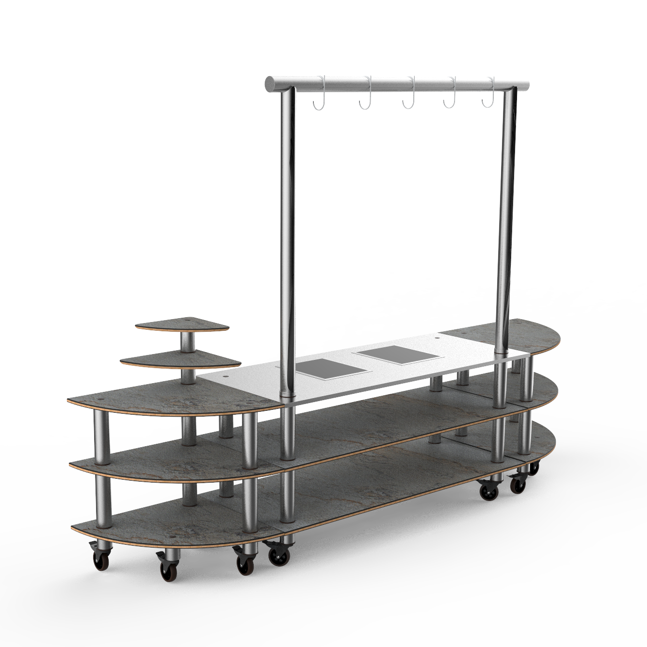 Steamline Arch Induction Station L 130.0" W 29.5" Modular
