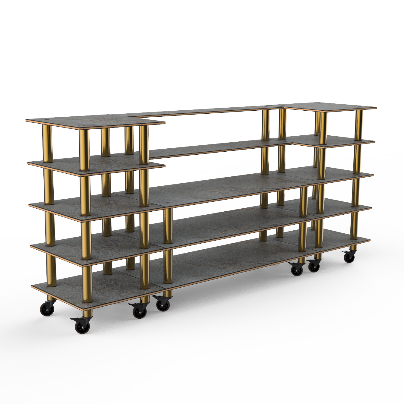 Bread & Pastry Station L 130.0" W 29.5" Modular