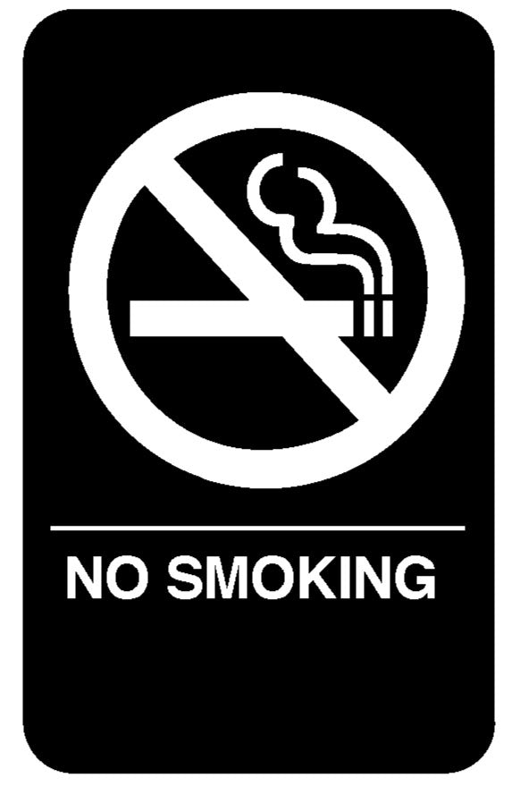 Braille Symbol Signs - No Smoking