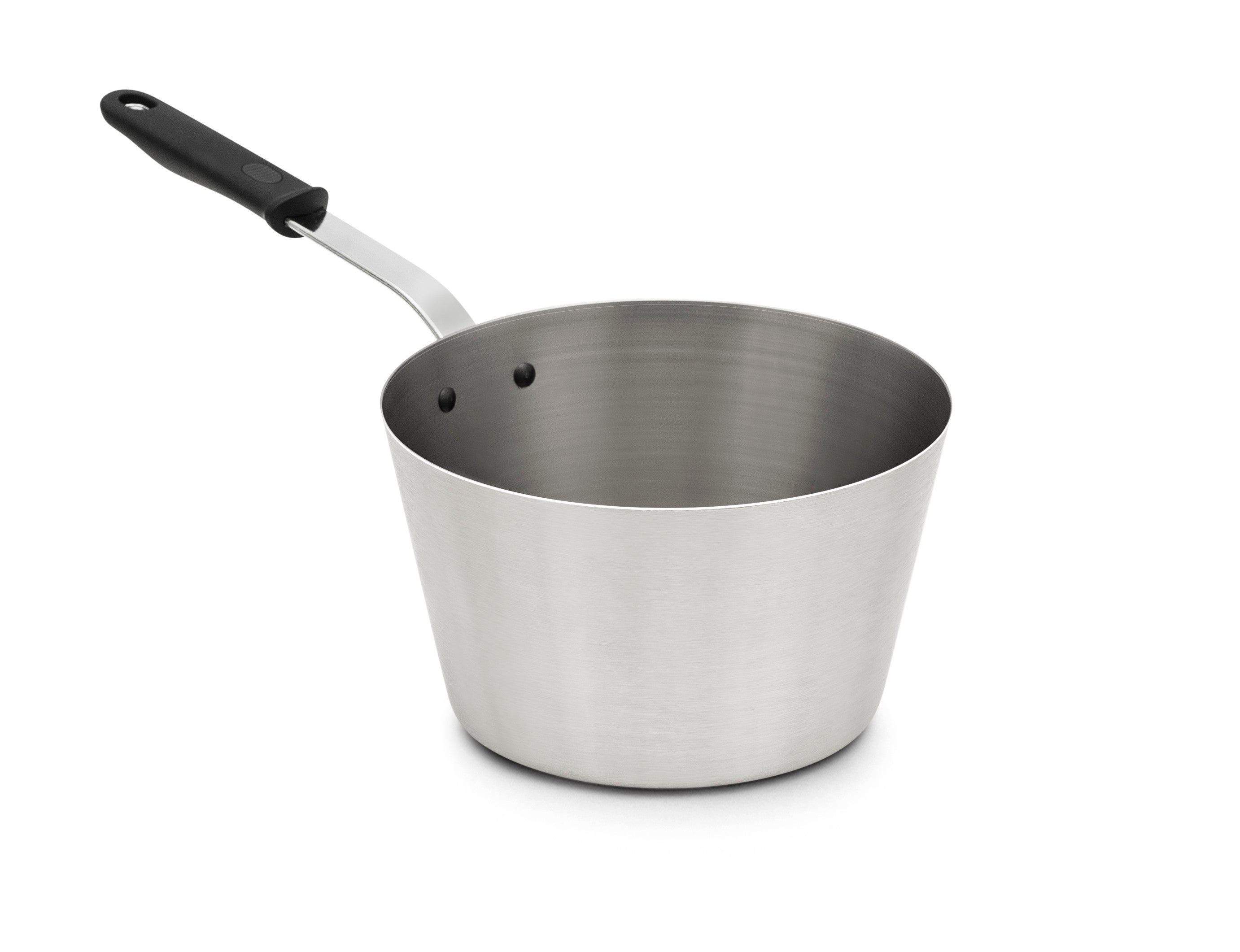 7-Quart Heavy-Duty Stainless Steel Tapered Saucepan and Silicone Handle