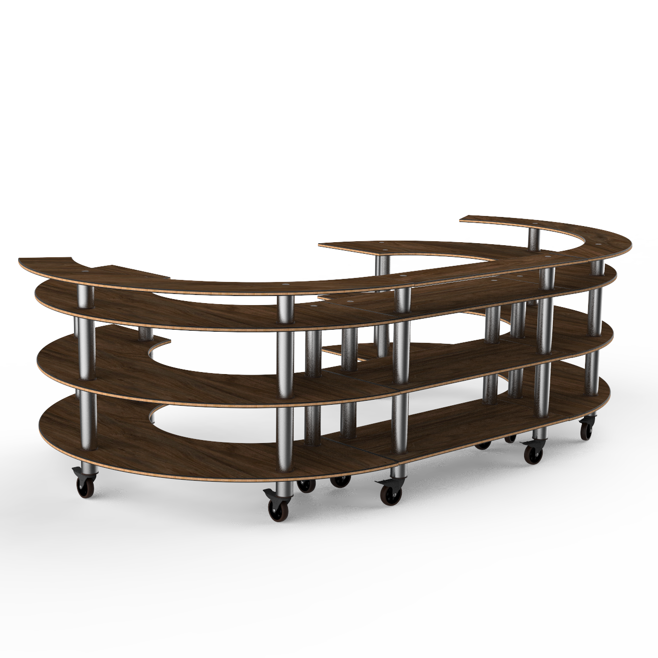 Open C Serving Station L 134.375" W 84.0" Modular