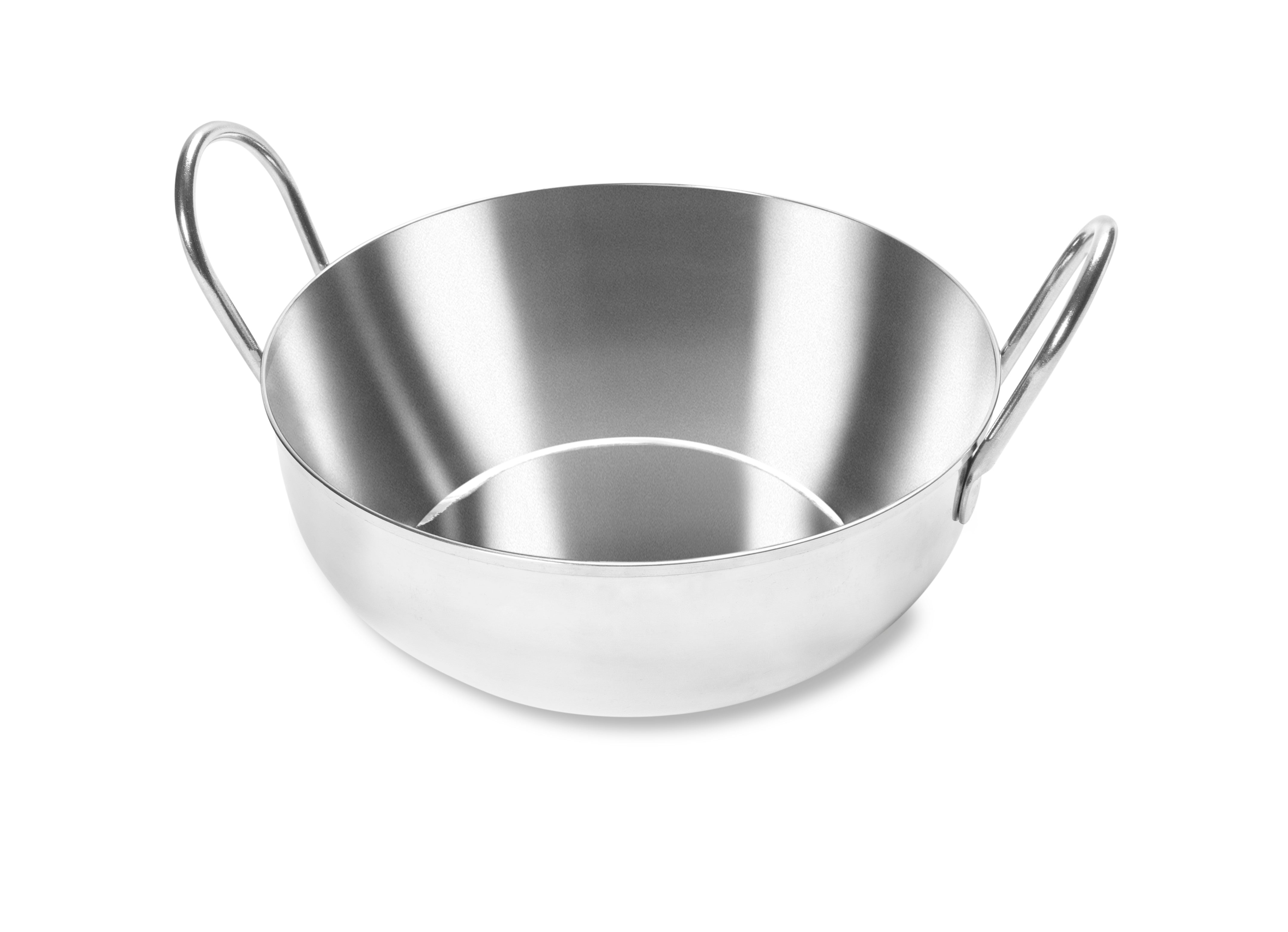9 oz. Shallow Stainless Steel Balti Dish