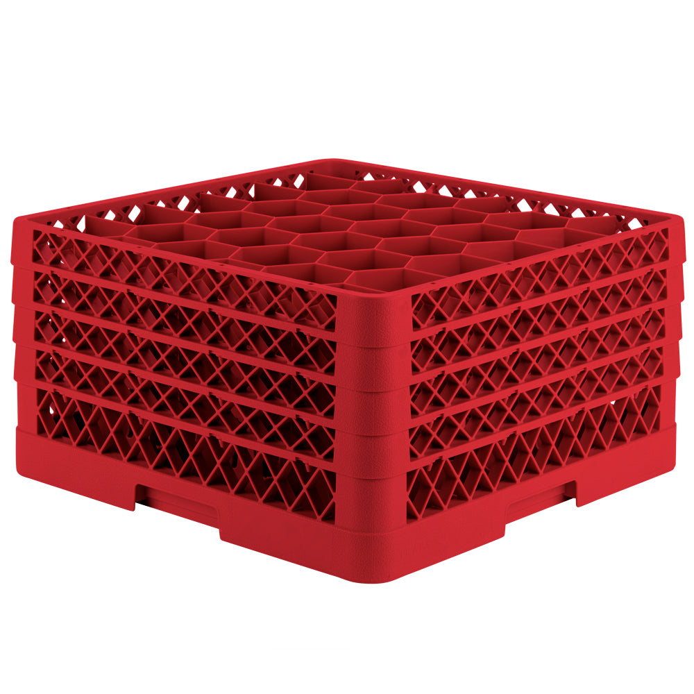 Traex® Full-Size Rack Max® Compartment Racks with four extenders in Red