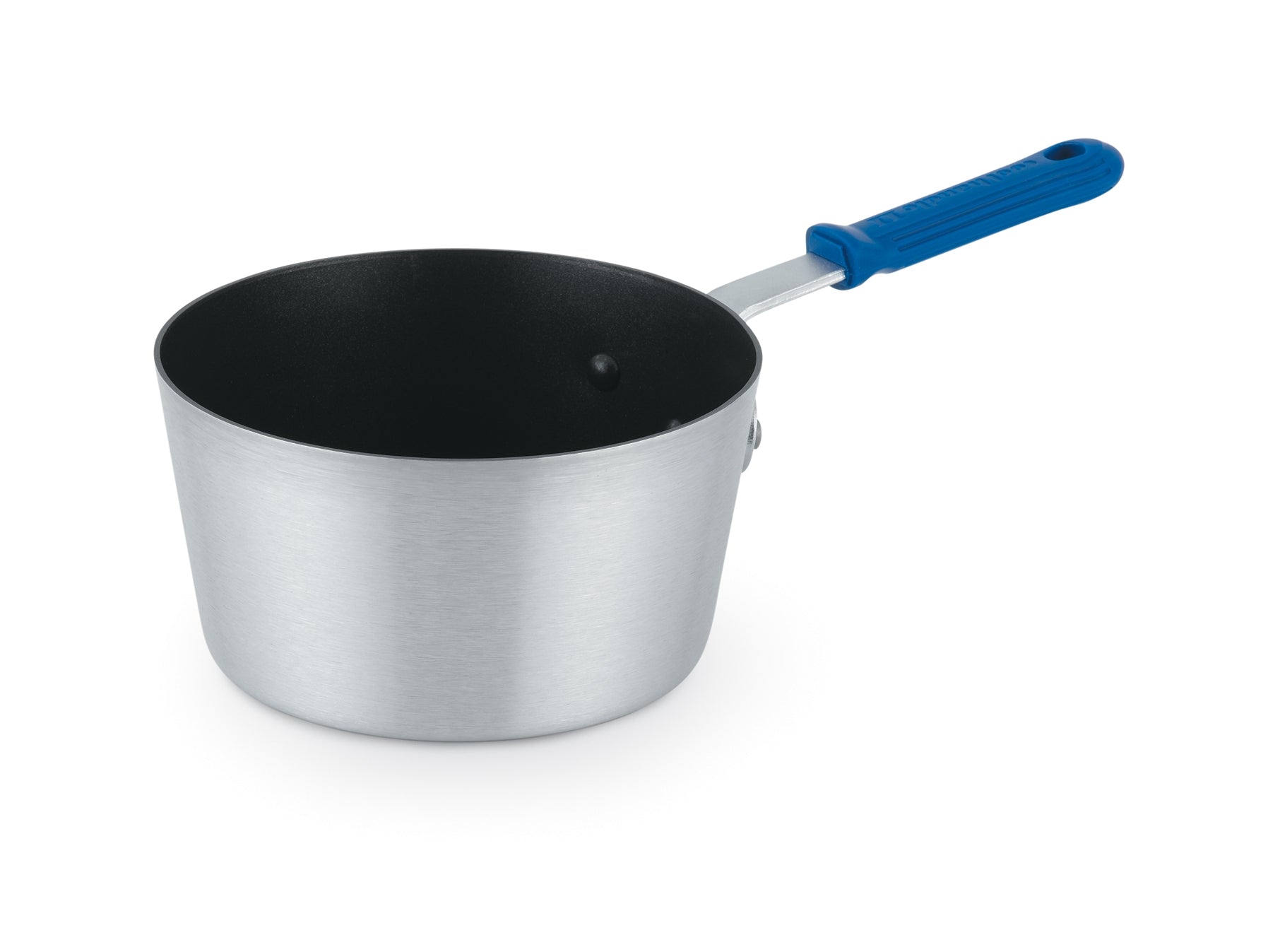 3 ¾-quart Wear-Ever® tapered saucepan with Steel Coat X3™ nonstick coating and Cool Handle® rubber grip sleeve