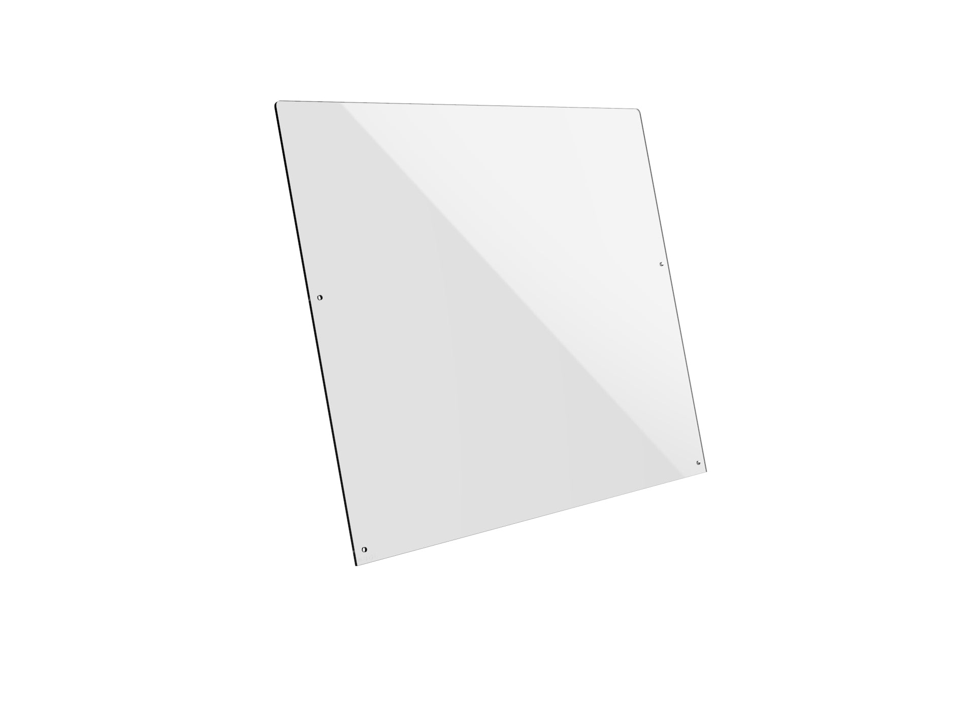 Wide Acrylic V Shield Breath Guard L 35.0" V Shield