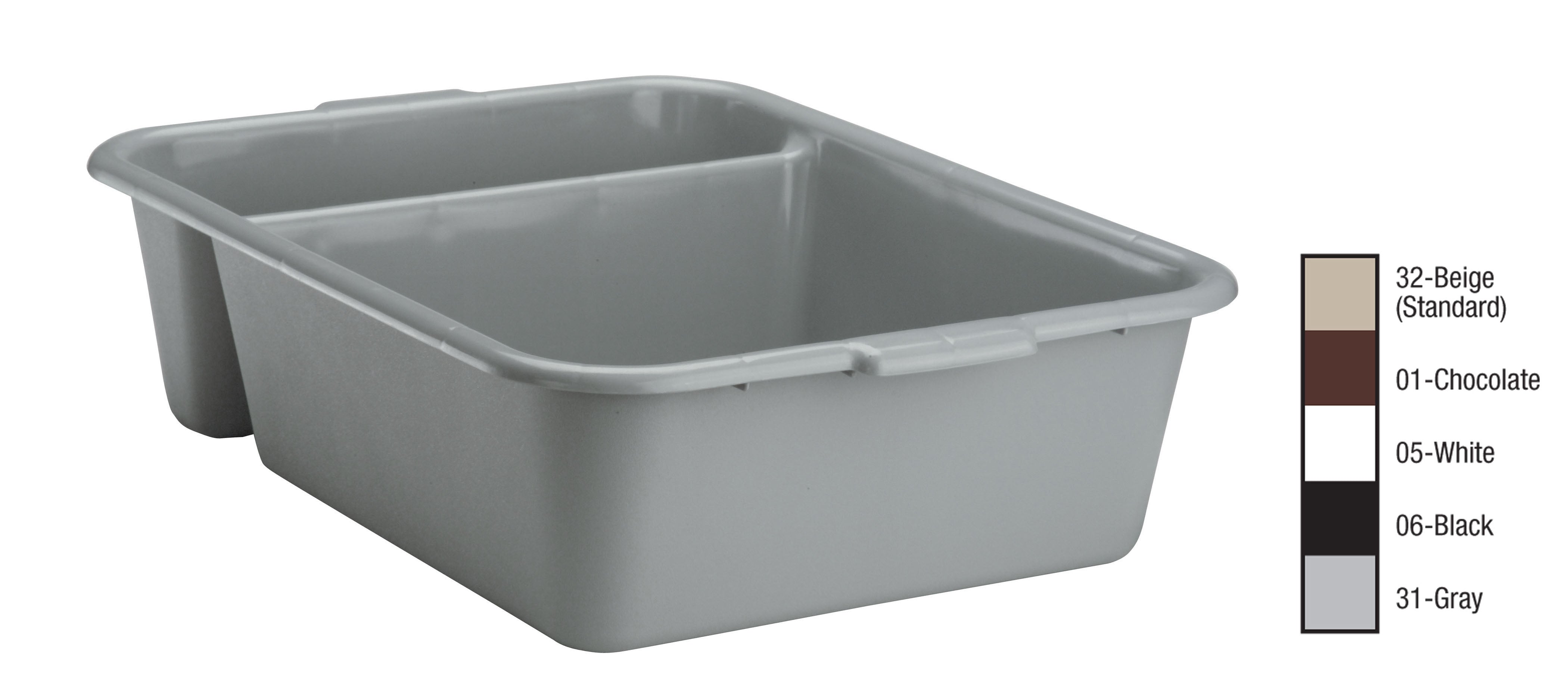 Bus Boxes - Traex ® divided bus box w/ ribbed bottom exterior