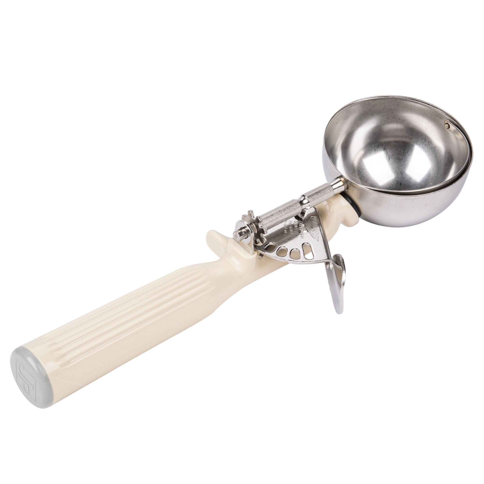 3 ¼-ounce disher with one-piece ivory handle
