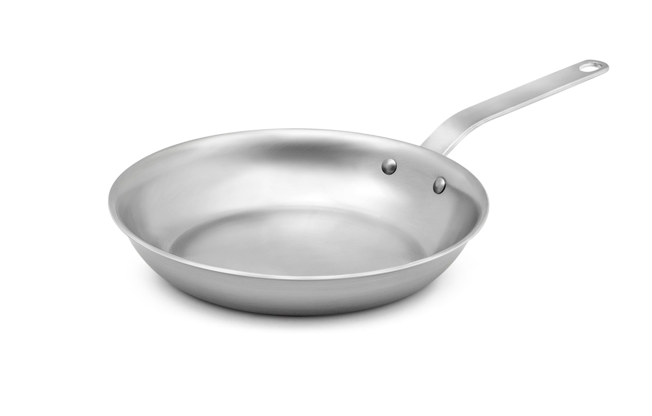 12-Inch Tribute® 3-Ply Fry Pan with Natural Finish and Plated Handle