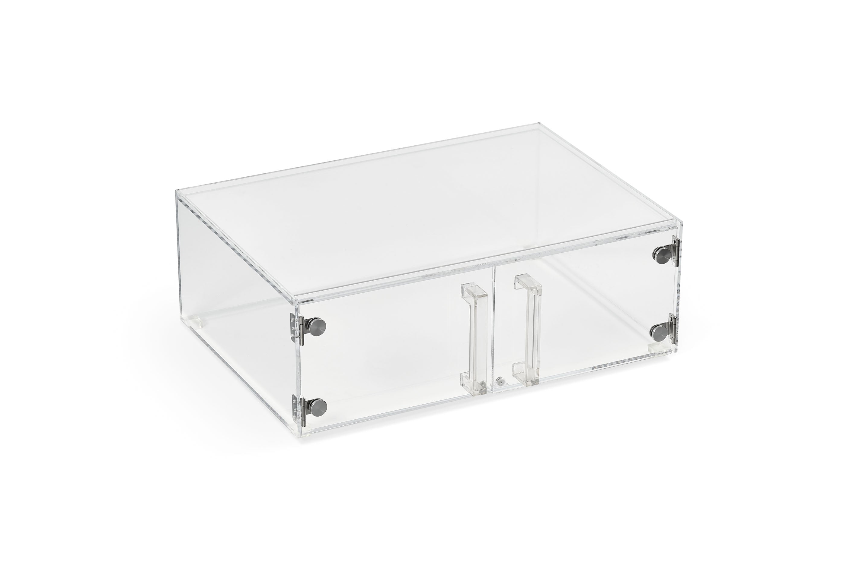 Cubic Modular Display Case - Display Case with Front Doors and Pan - Full Size