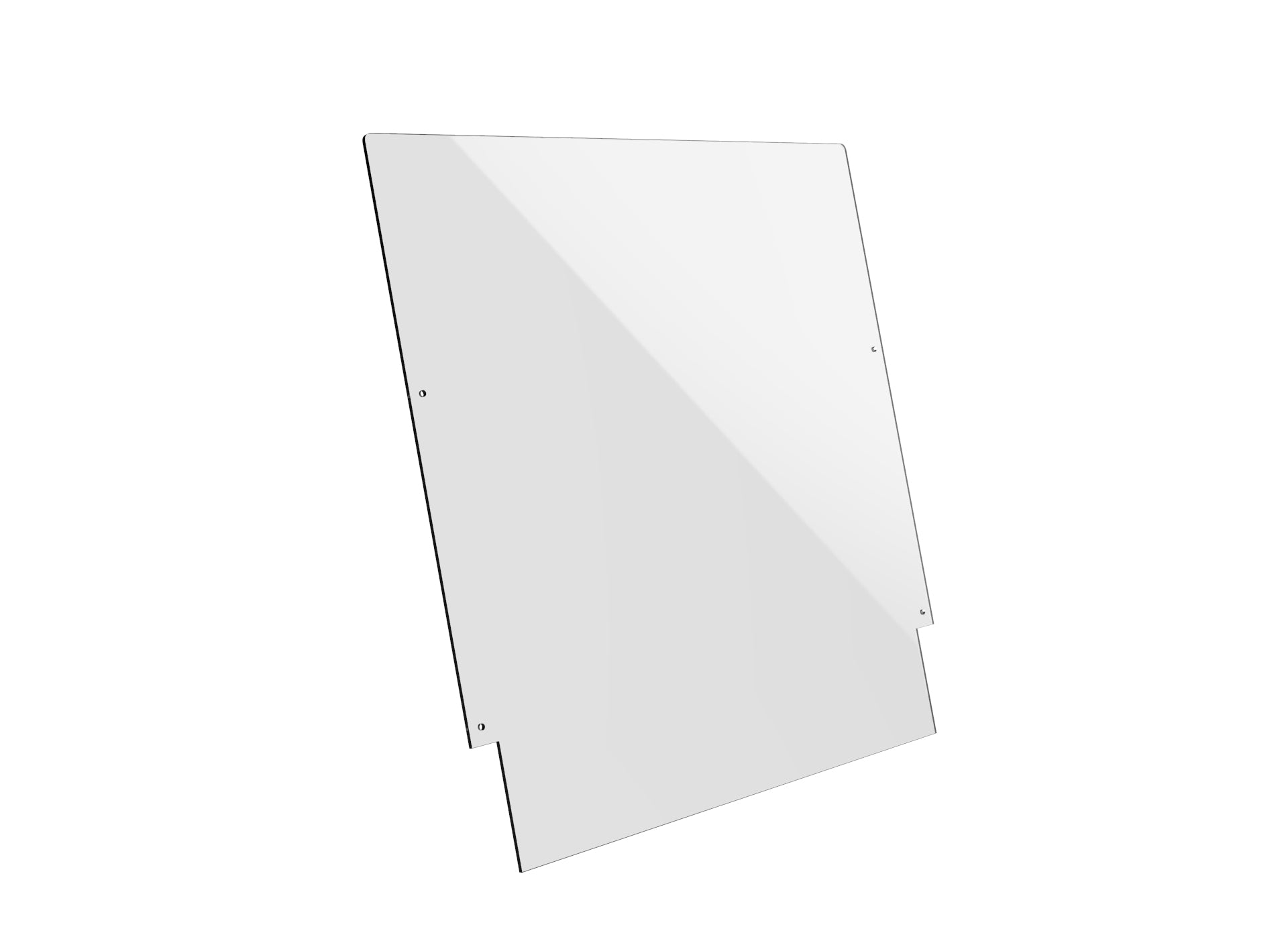 Wide Acrylic V Shield Breath Guard L 35.0" V Shield
