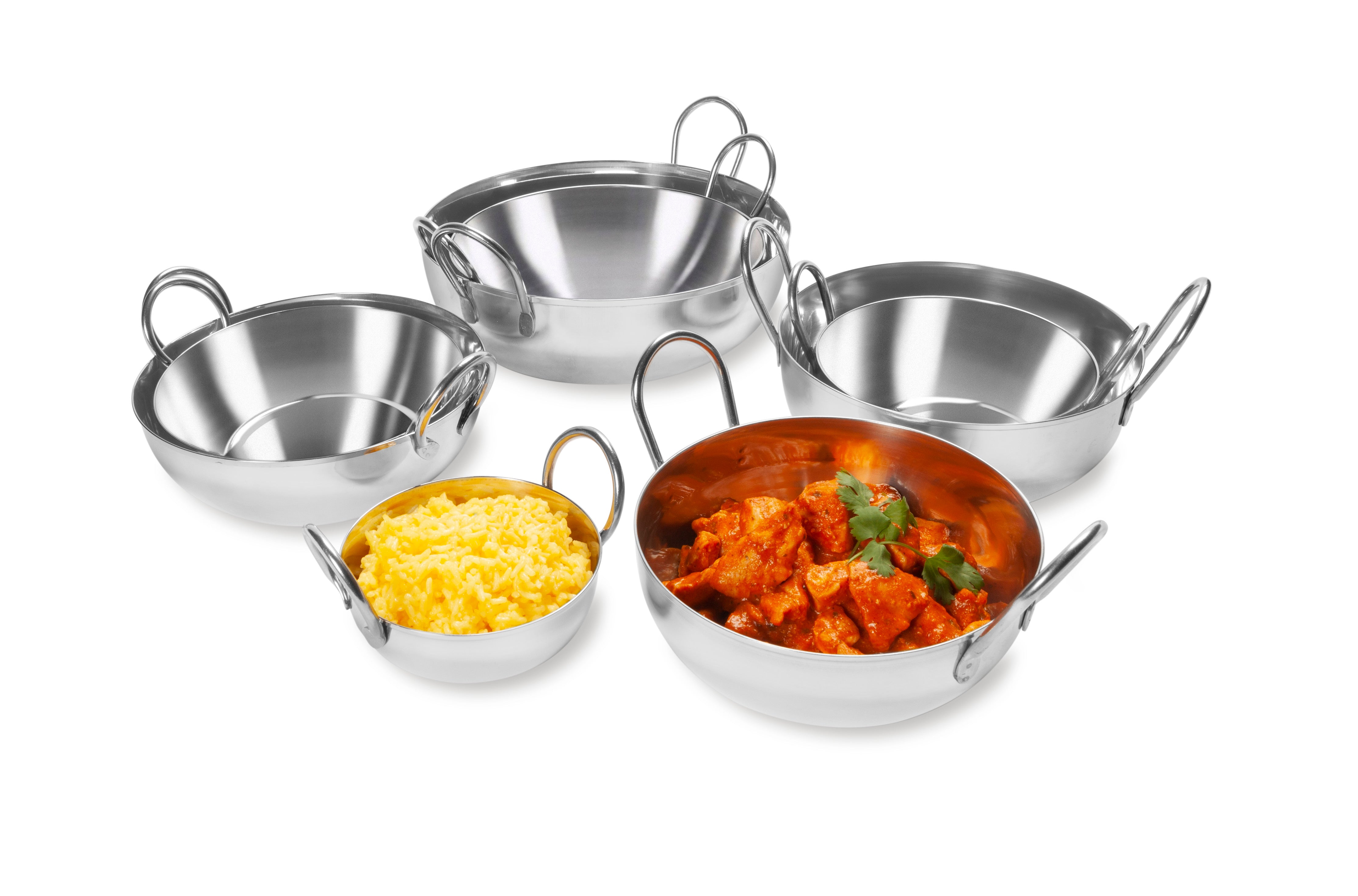 31 oz. Stainless Steel Balti Dish