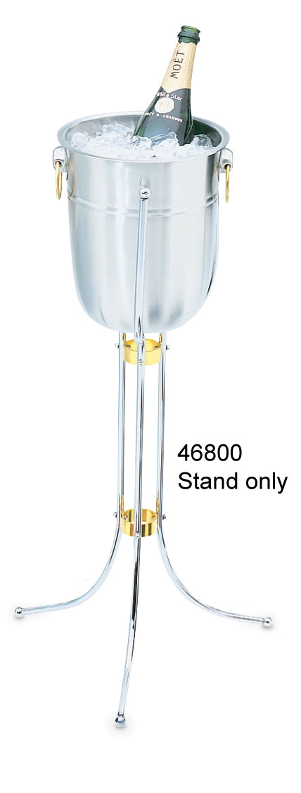 Satin-Finished Wine Bucket and Stand