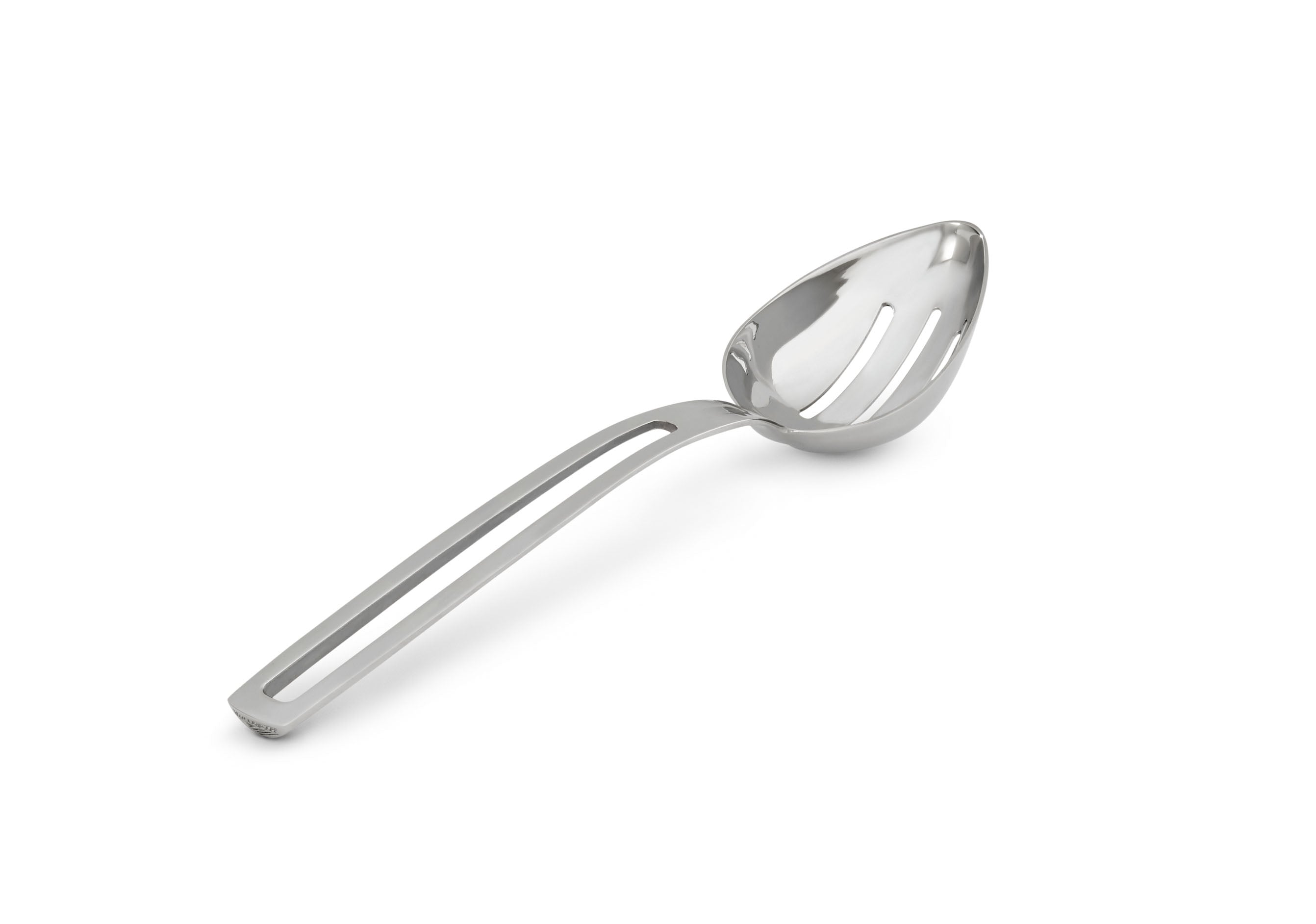 Miramar™ Contemporary Serving Utensils - 1/3 cup oval serving spoon, slotted bowl