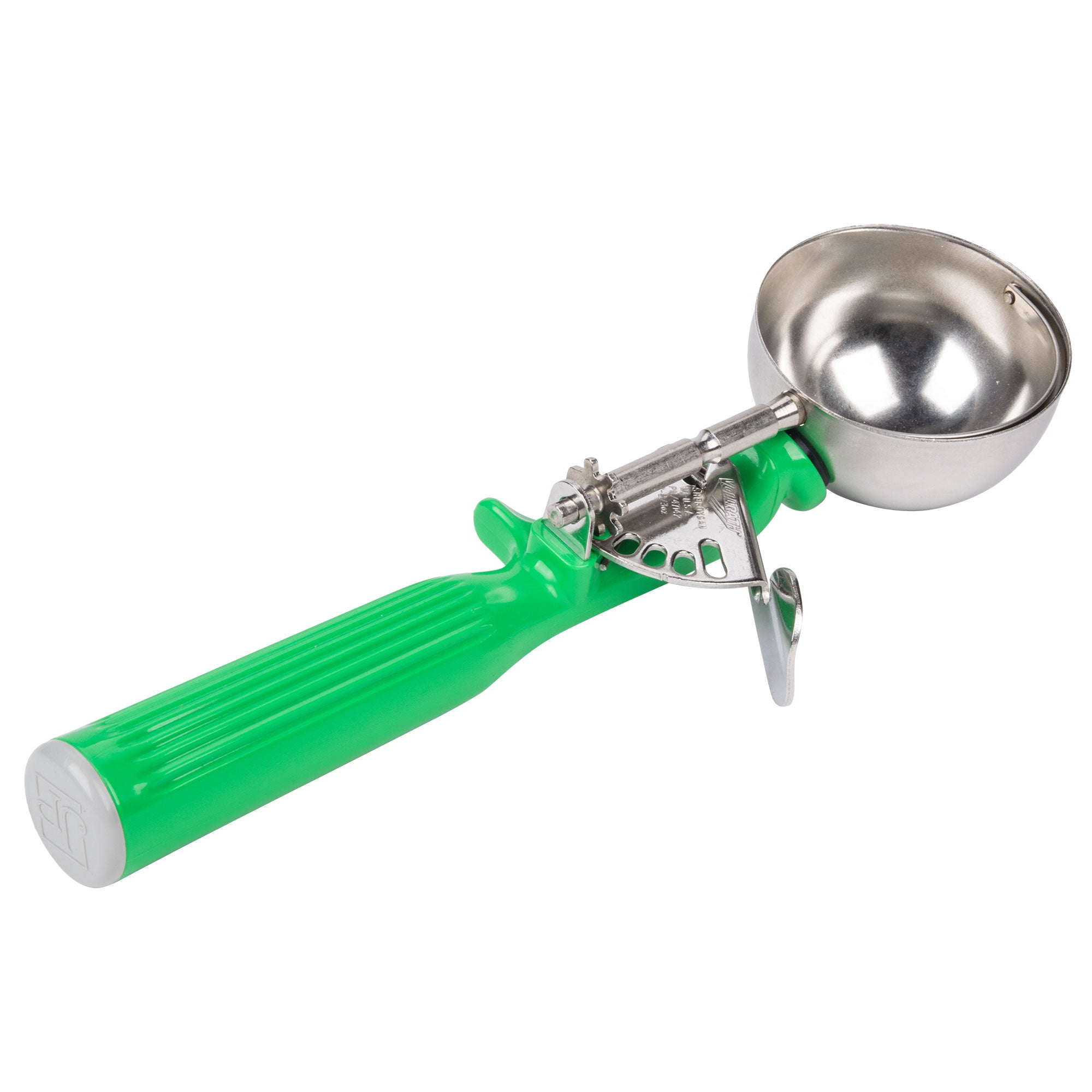2 ⅔-ounce disher with one-piece green handle
