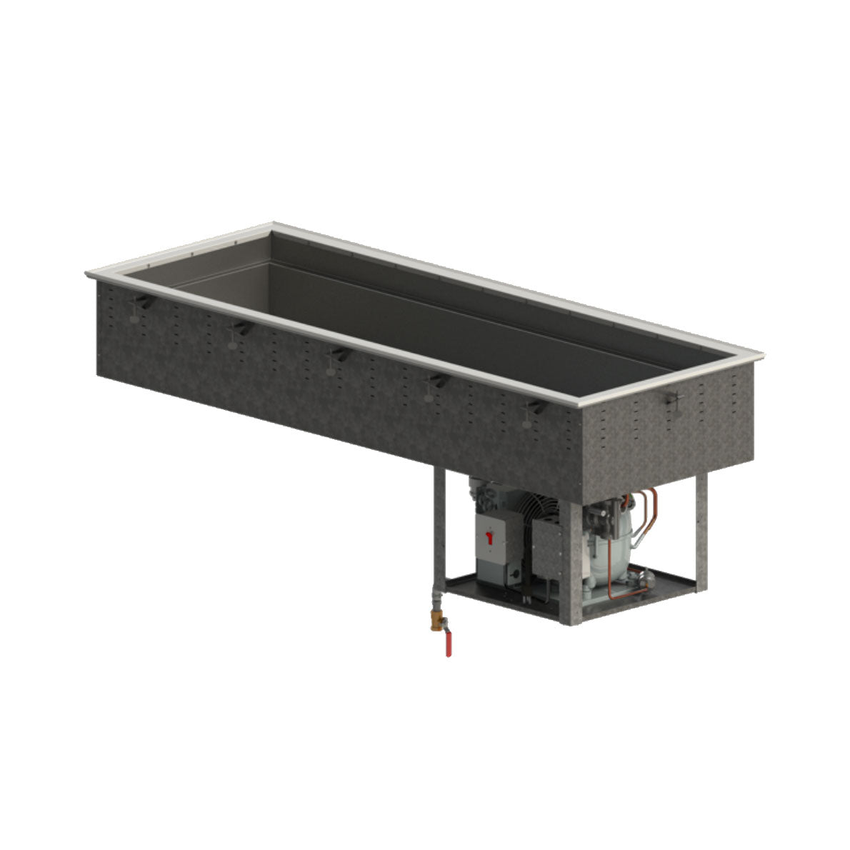 Five-Well 120-Volt Nsf 7-Certified Refrigerated Modular Drop-In Cold Well with Flat Flange